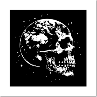 skull earth dying Posters and Art